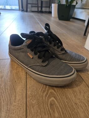 Men's Vans -Canvas Low-Top Sneakers with Black Laces